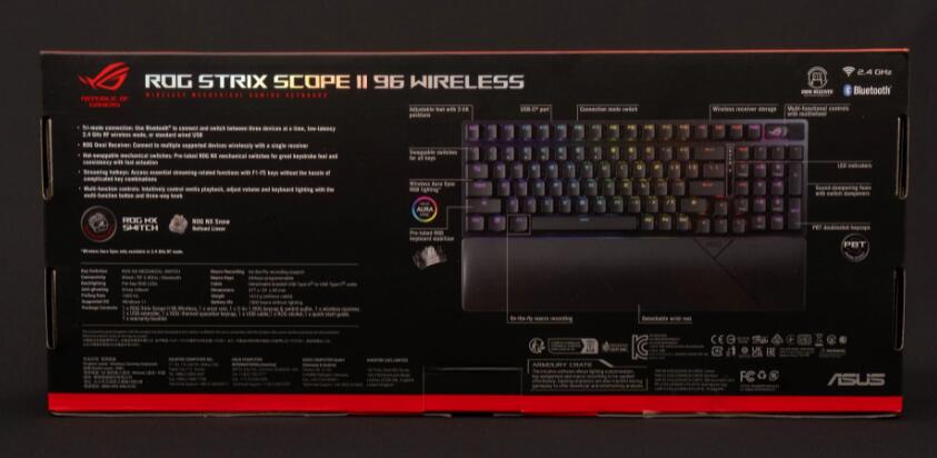 ROG Strix Scope II 96 Wireless无线电竞键盘开箱评测