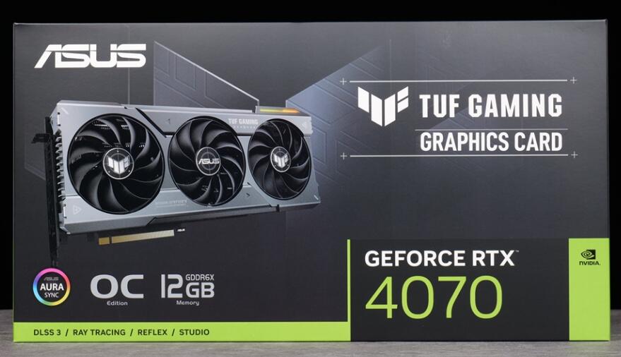 华硕TUF Gaming GeForce RTX4070 OC显卡开箱评测