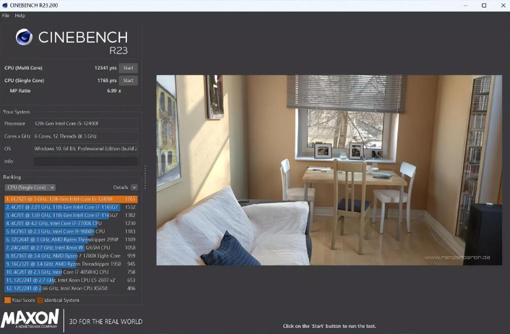 i5 12490F满载功耗多少w