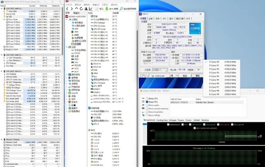 i5 13400满载功耗多少w