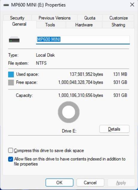 Corsair MP600 MINI 1TB M.2 2230 NVMe SSD开箱评测