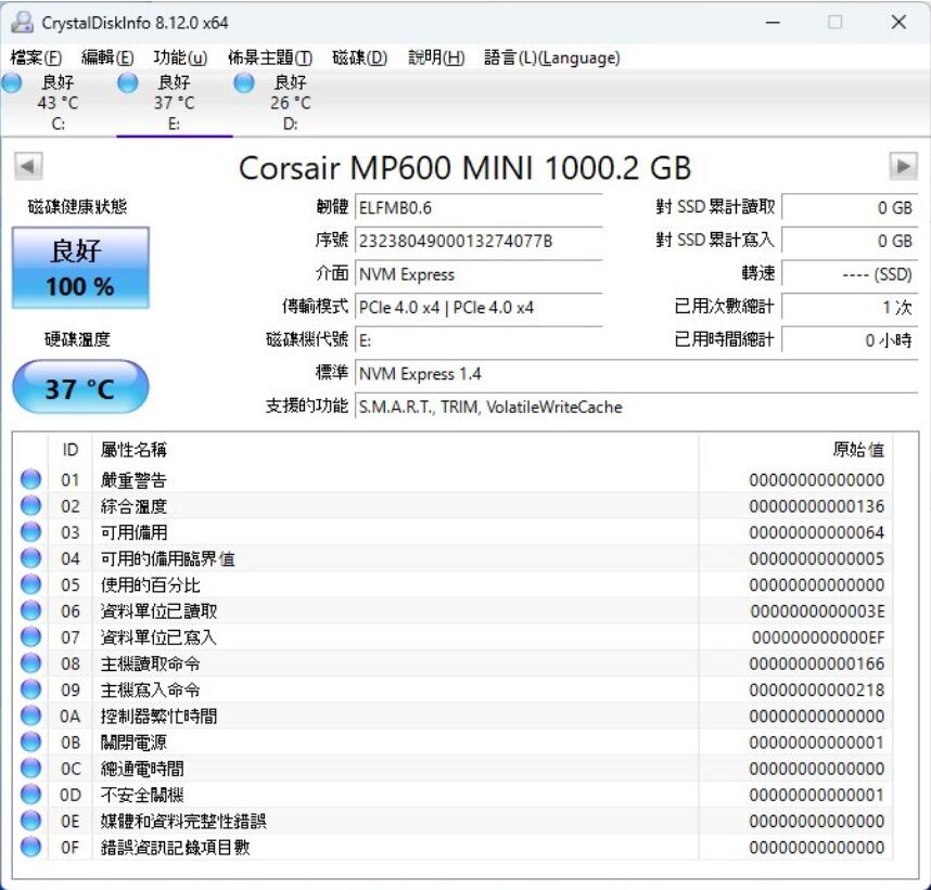 Corsair MP600 MINI 1TB M.2 2230 NVMe SSD开箱评测