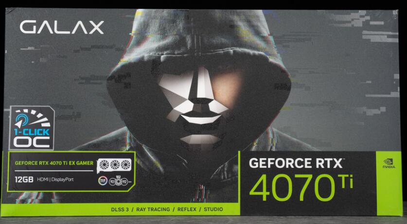 GALAX GeForce RTX4070Ti EX Gamer 1-Click OC显卡开箱评测