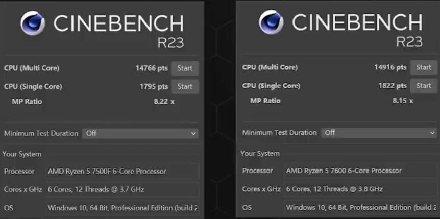 R5 7500F和R5 7600怎么选?性能差多少? R5 7500F和R5 7600怎么选?性能差多少?