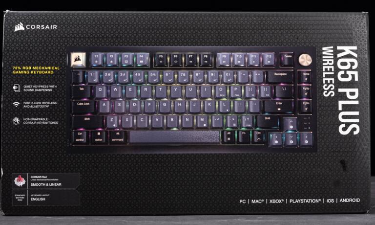 CORSAIR K65 PLUS WIRELESS机械键盘开箱