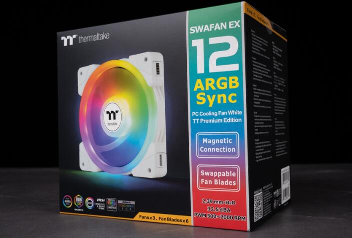 TT SWAFAN EX12 ARGB磁吸式系统散热风扇开箱评测
