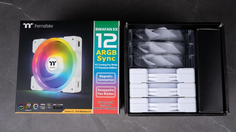 TT SWAFAN EX12 ARGB磁吸式系统散热风扇开箱评测