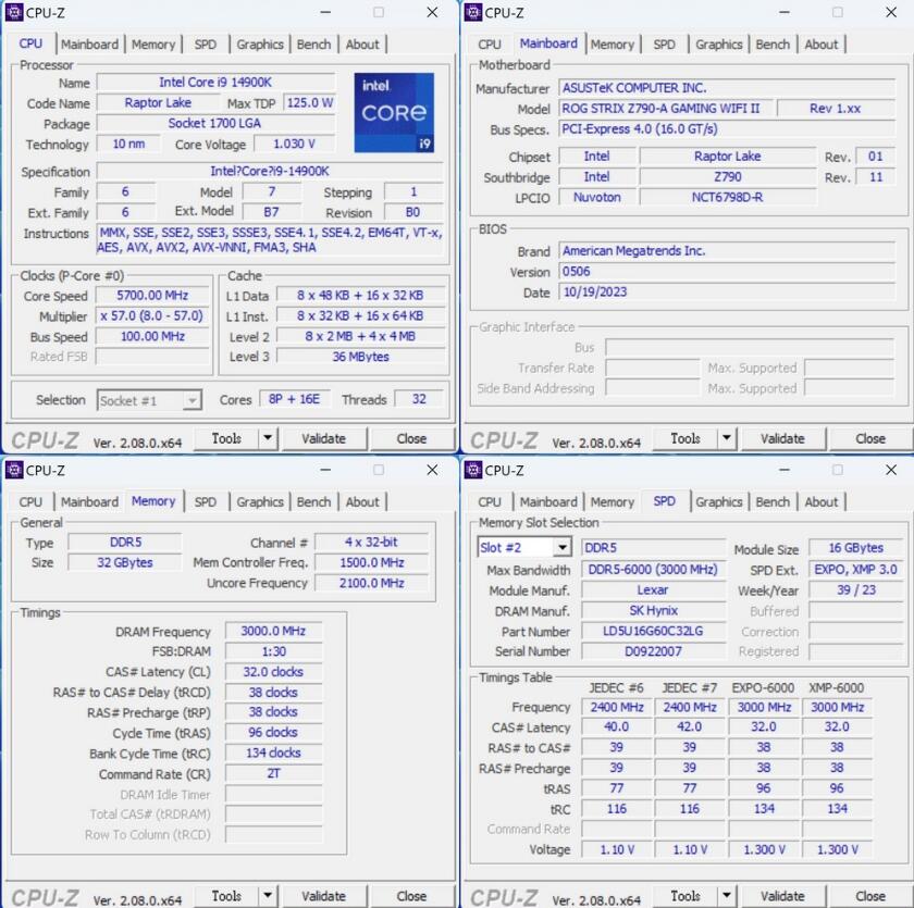 LEXAR THOR DDR5 6000 16GBx2內存开箱测试 LEXAR THOR DDR5 6000 16GBx2內存开箱测试