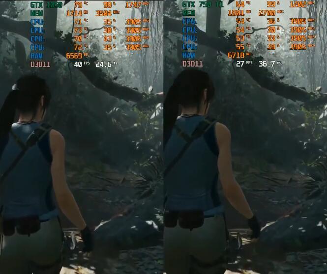 GTX750Ti和GTX1050哪个强？差多少？