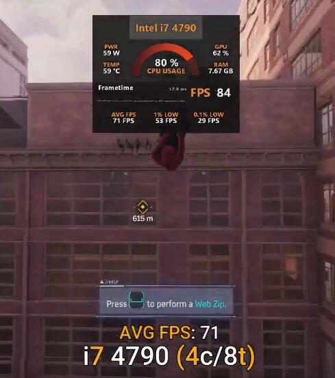 i7 4790相当于现在什么水平？能玩大型游戏吗？