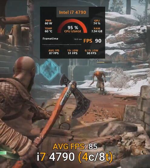 i7 4790相当于现在什么水平？能玩大型游戏吗？